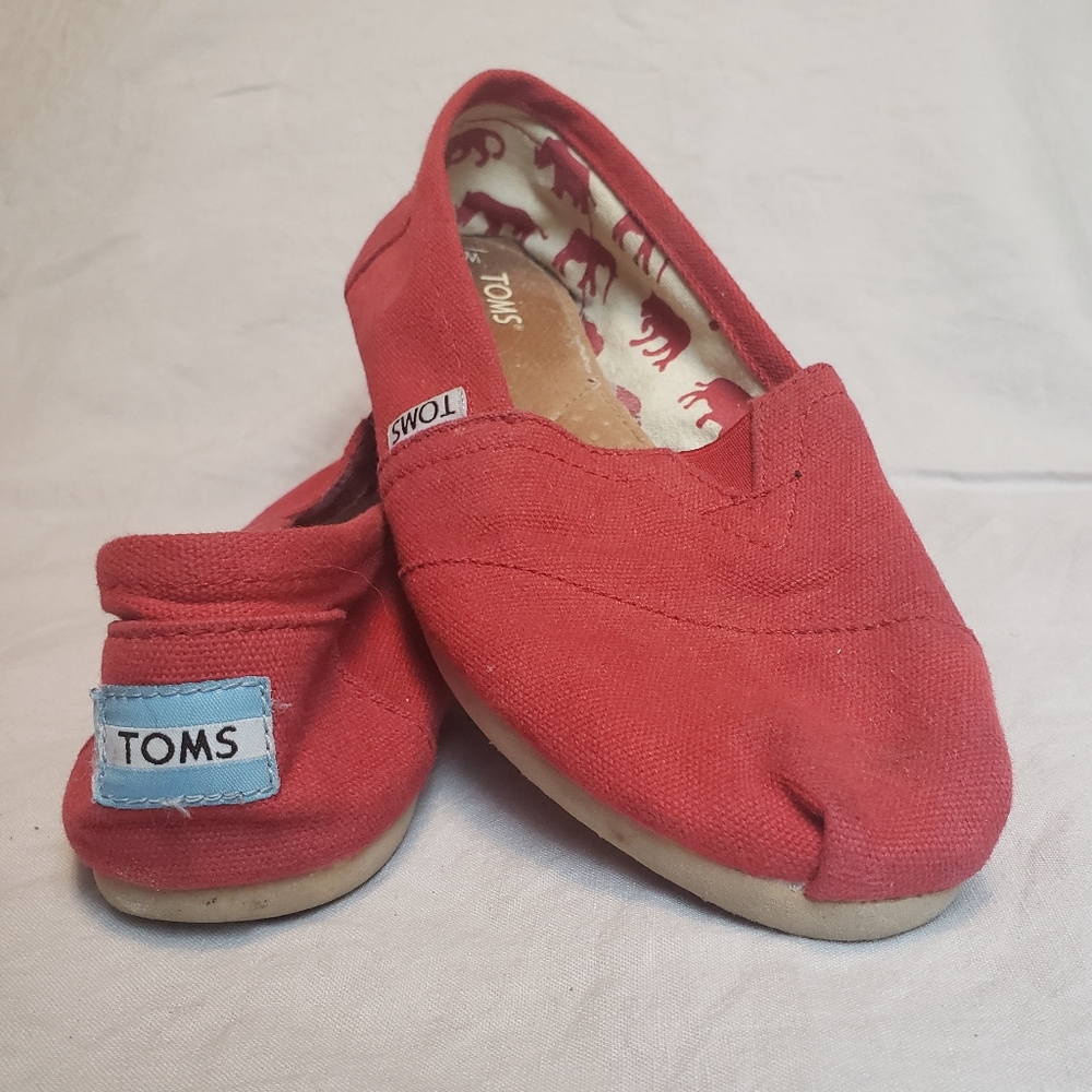 TOMS Classic Red Alpargata Women's Shoes